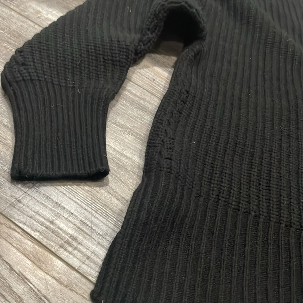 Equipment black funnel neck warm wool cashmere sweater small - Picture 8 of 9
